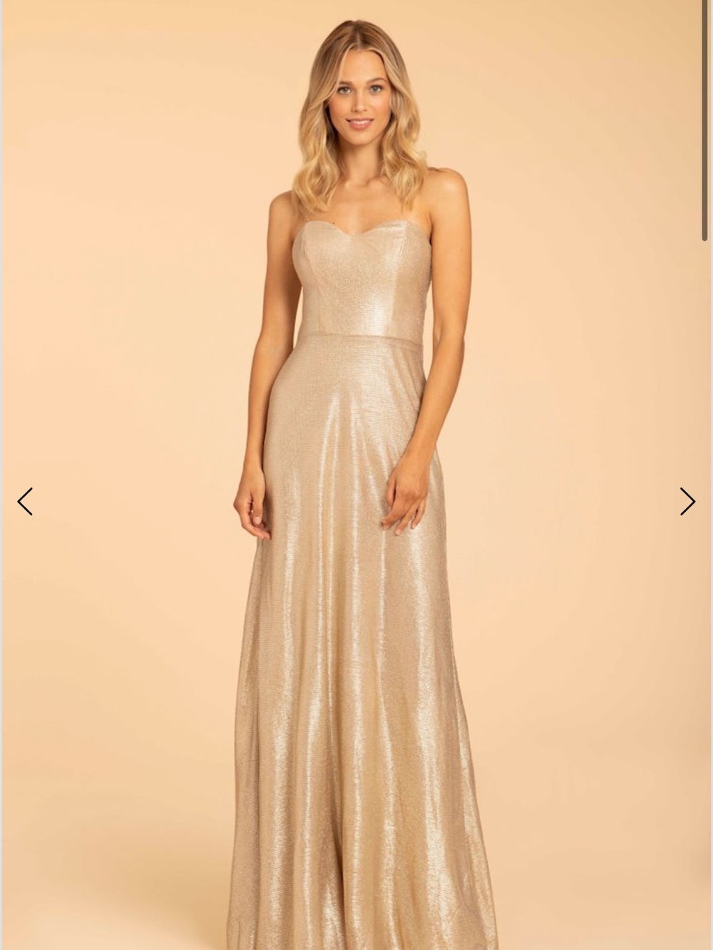 Haley Paige Occasions Metallic Gown